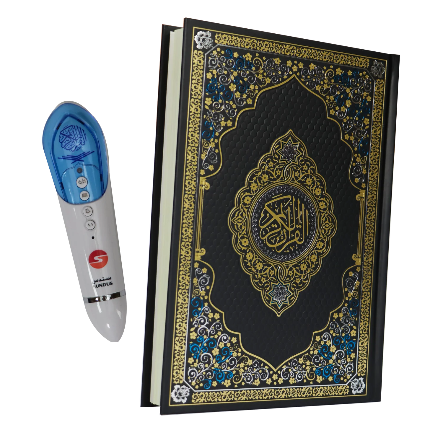 القلم القارئ مع مصحف تفاعلي كبير 16 جي بي  مقاس 17*24 سم