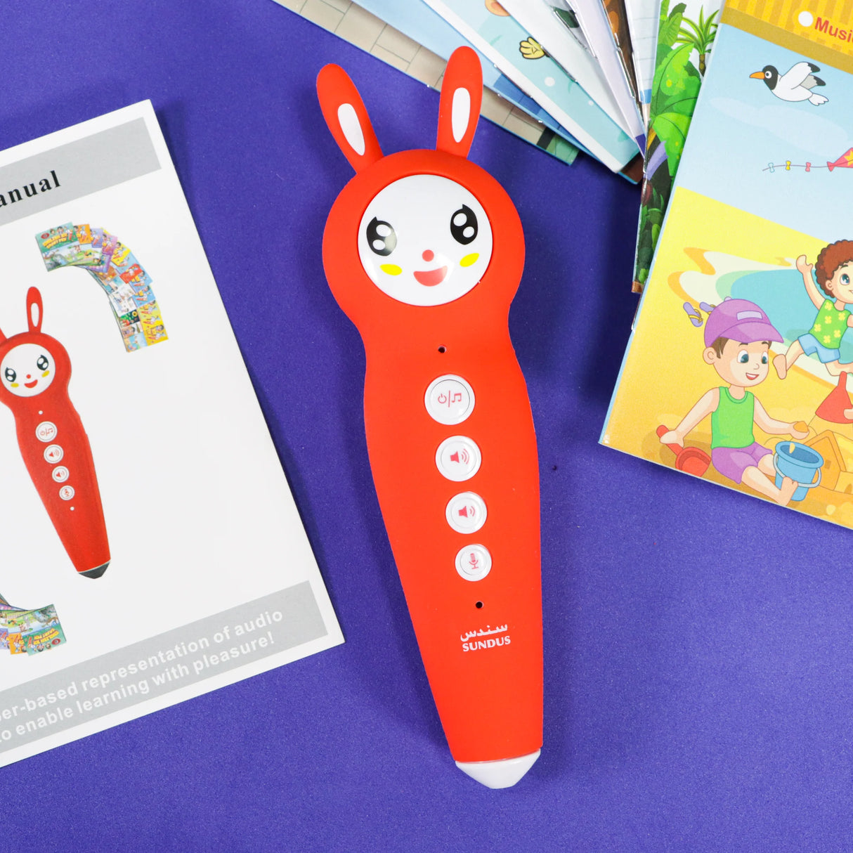 القلم الناطق باللغة الانكليزية مع 12 كتابا لتعلم المحادثة و النطق الصحيح