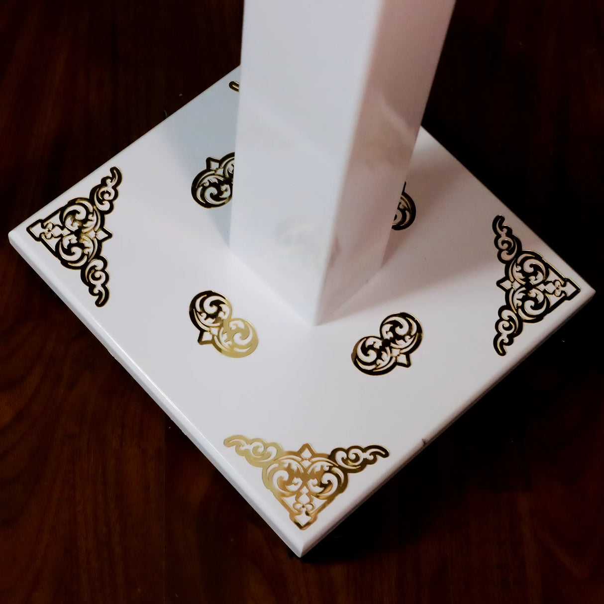 Qur'an Stand with 3D Golden Acrylic Decoration